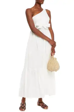 Zimmermann Juliette One Shoulder White Maxi Dress White Size 0 /AU 6 for rent on The Volte - image 2