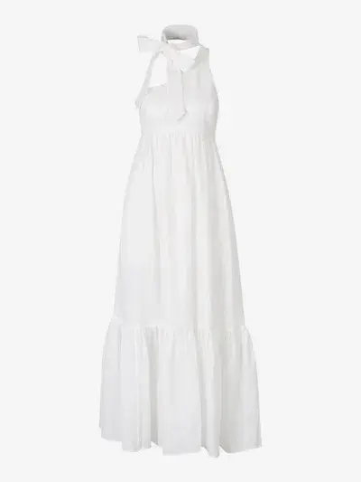 Zimmermann Juliette One Shoulder White Maxi Dress White Size 0 /AU 6 for rent on The Volte - main image
