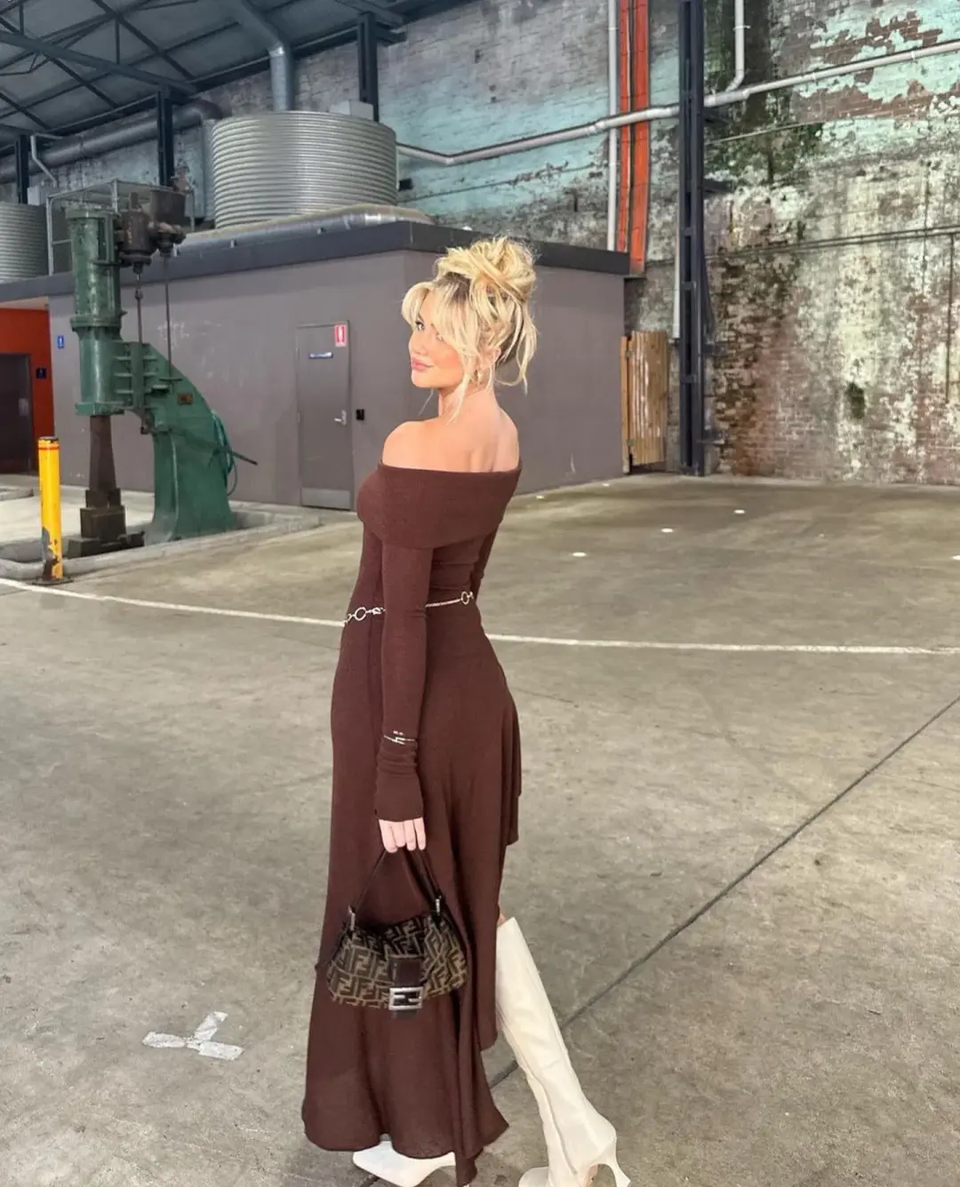 Arcina Ori Bella Dress Brown Size S / Au 8 for rent on The Volte - main image