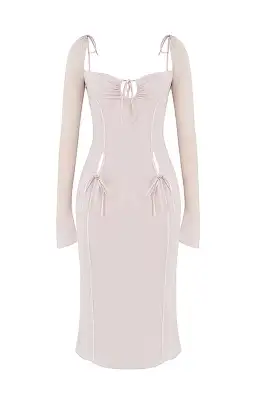 House of CB Ophelia Cutout Midi Dress Crystal Size L / Au 12 for rent on The Volte - image 5