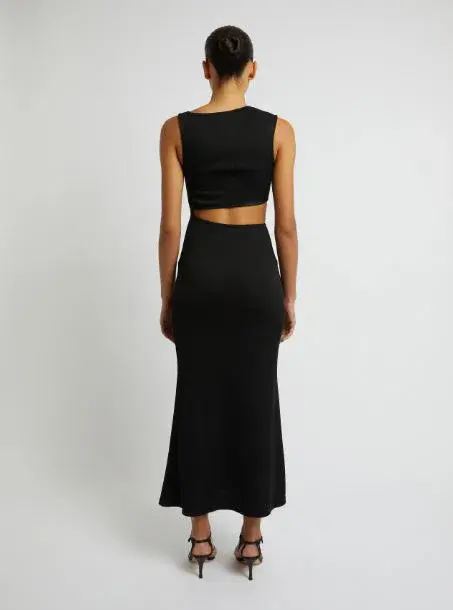 Christopher Esber Serpentine Crystal Stoned Tank Dress Black Size 6 for rent on The Volte - main image