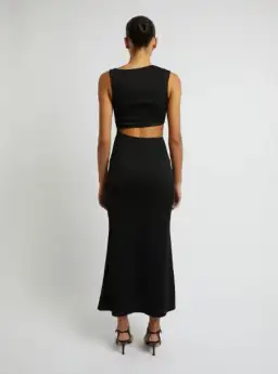 Christopher Esber Serpentine Crystal Stoned Tank Dress Black Size 6 for rent on The Volte - image 3