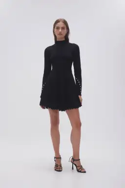 Aje Sylvia Knit Mini Dress Black Size M / AU 10 for rent on The Volte - image 1