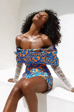 Eliya The Label Lola Mini Dress Print Size 8 for rent on The Volte - image 2