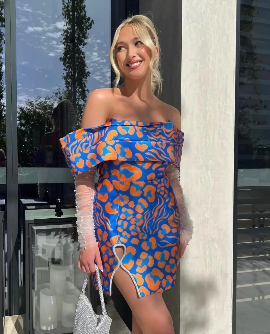 Eliya The Label Lola Mini Dress Print Size 8 for rent on The Volte - main image