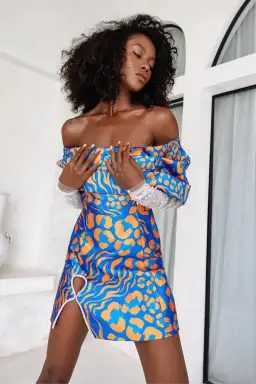 Eliya The Label Lola Mini Dress Print Size 8 for rent on The Volte - image 3