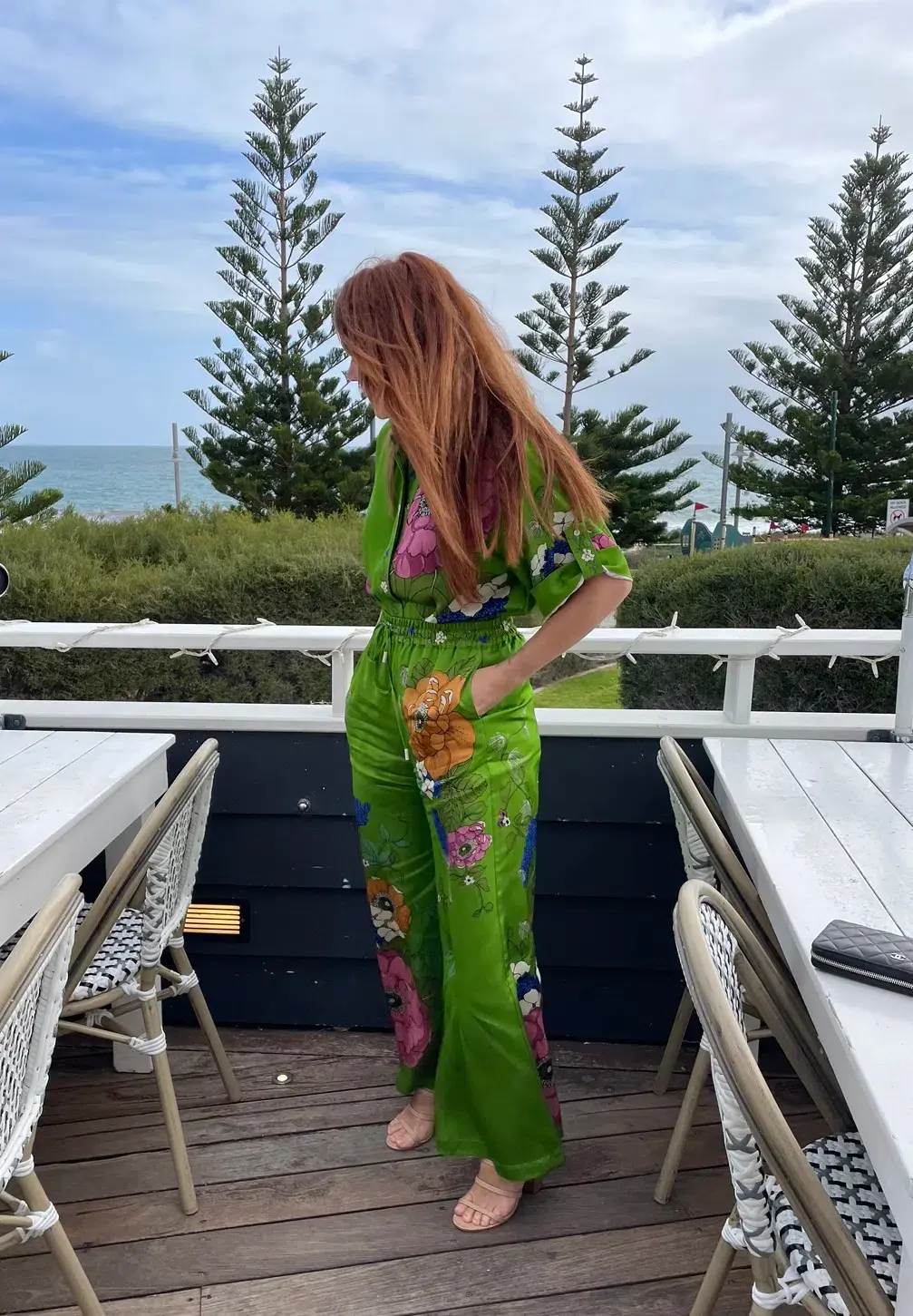 Alemais Olivia Shirt and Pant Set Floral Size 10 for rent on The Volte - main image