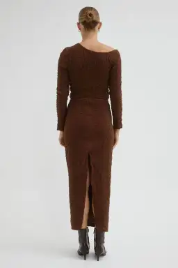 Sovere Overcast Dress In Carob Size 8 for rent on The Volte - image 3