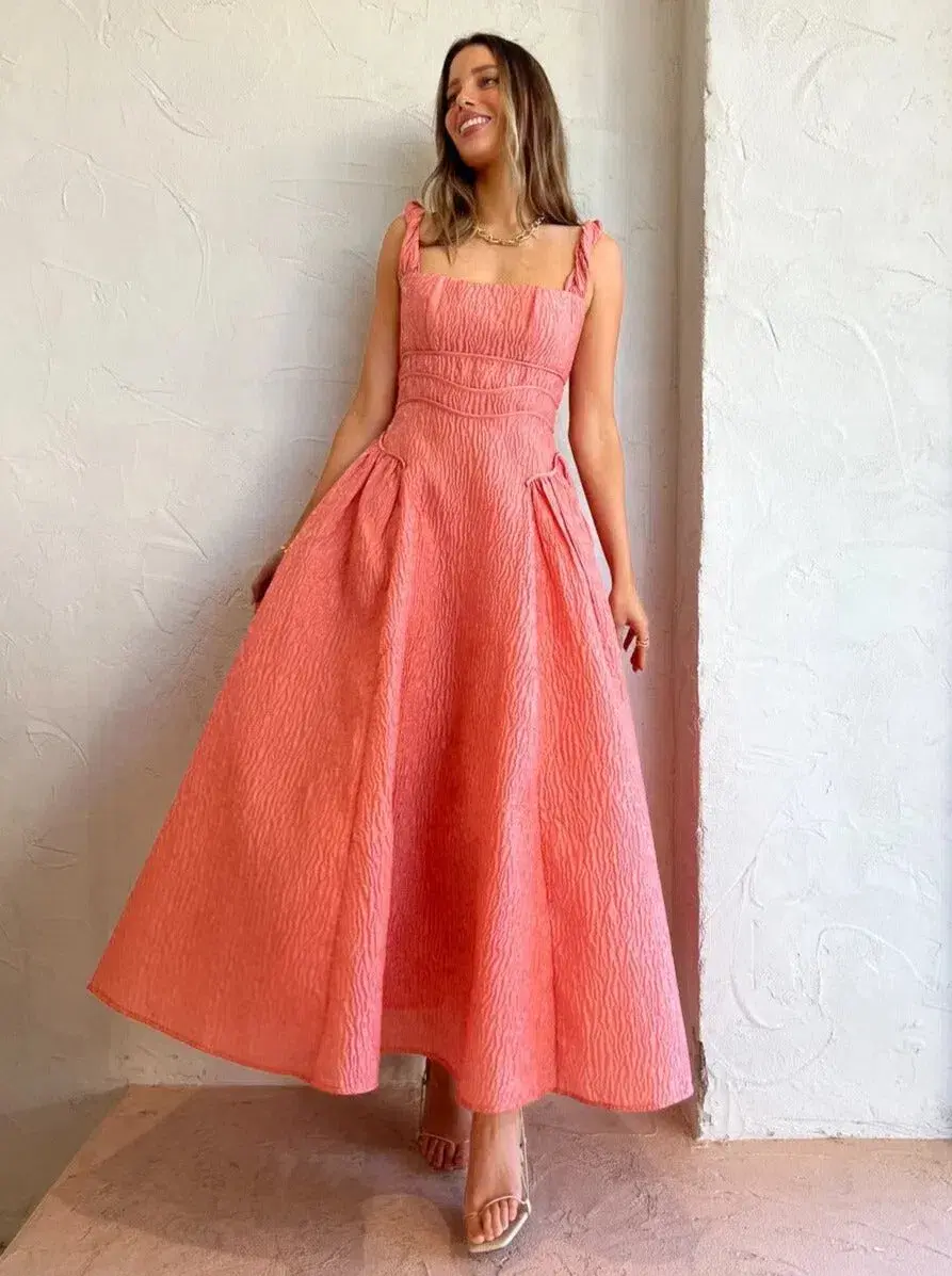 Rachel Gilbert Sophy Strap Dress in Pink Size 6 for rent on The Volte - main image