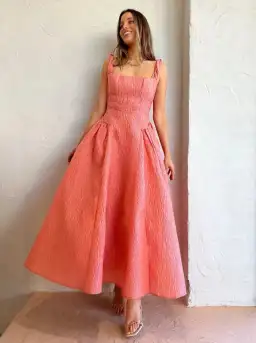 Rachel Gilbert Sophy Strap Dress in Pink Size 6 for rent on The Volte - image 1