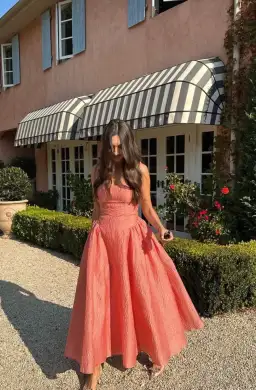 Rachel Gilbert Sophy Strap Dress in Pink Size 6 for rent on The Volte - image 4