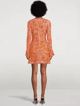 Rachel Gilbert Lupita Mini Orange/Pink Size 14 for rent on The Volte - image 3