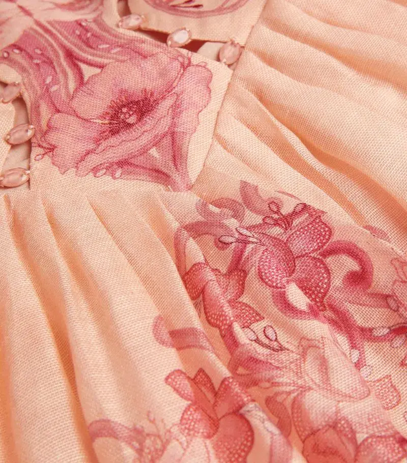 Zimmermann Concert Poppy Midi Dress Print Size 1/Au 10 for rent on The Volte - main image