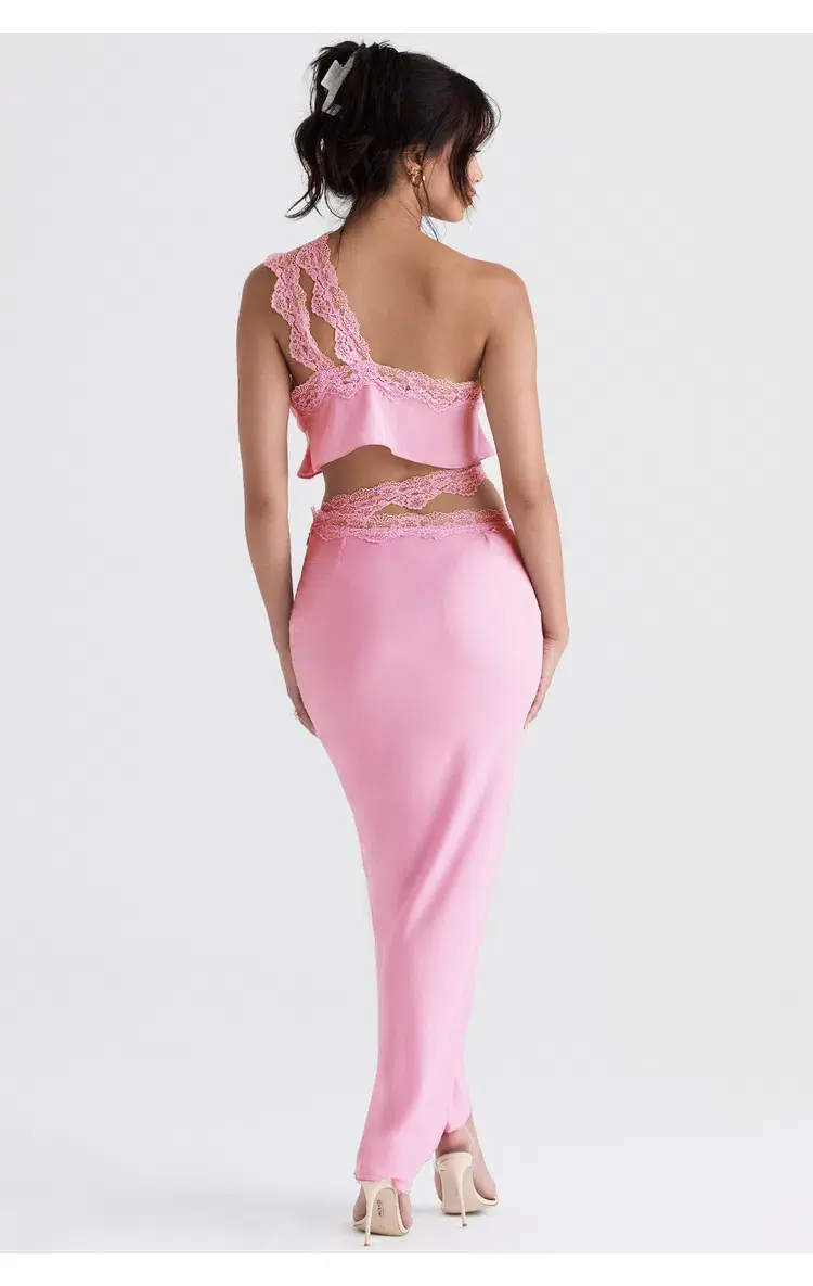 House of CB Lorena Top & Mathilda Skirt Set Pink Size L / Au 12 for rent on The Volte - main image