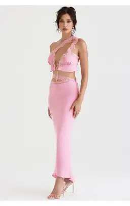House of CB Lorena Top & Mathilda Skirt Set Pink Size L / Au 12 for rent on The Volte - image 4