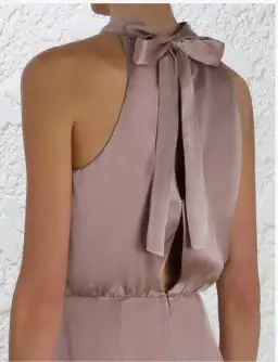 Zimmermann Sueded Picnic Dress Mink Size 2 /AU 12 for rent on The Volte - image 4