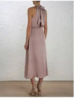 Zimmermann Sueded Picnic Dress Mink Size 2 /AU 12 for rent on The Volte - image 2