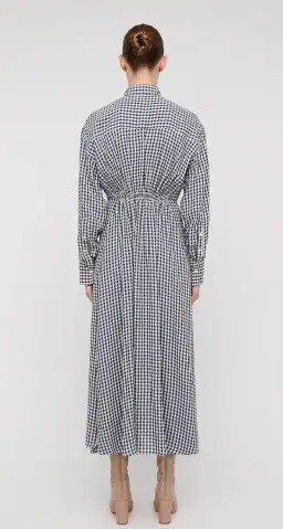 Scanlan Theodore Gingham Shirtdress Print Size 8 for rent on The Volte - image 3
