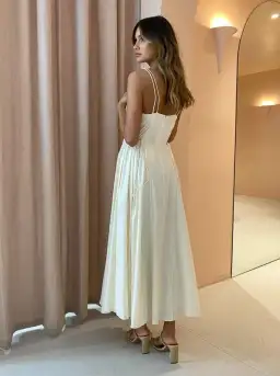 Camilla & Marc Antelao Dress in Cream Size 10 for rent on The Volte - image 2