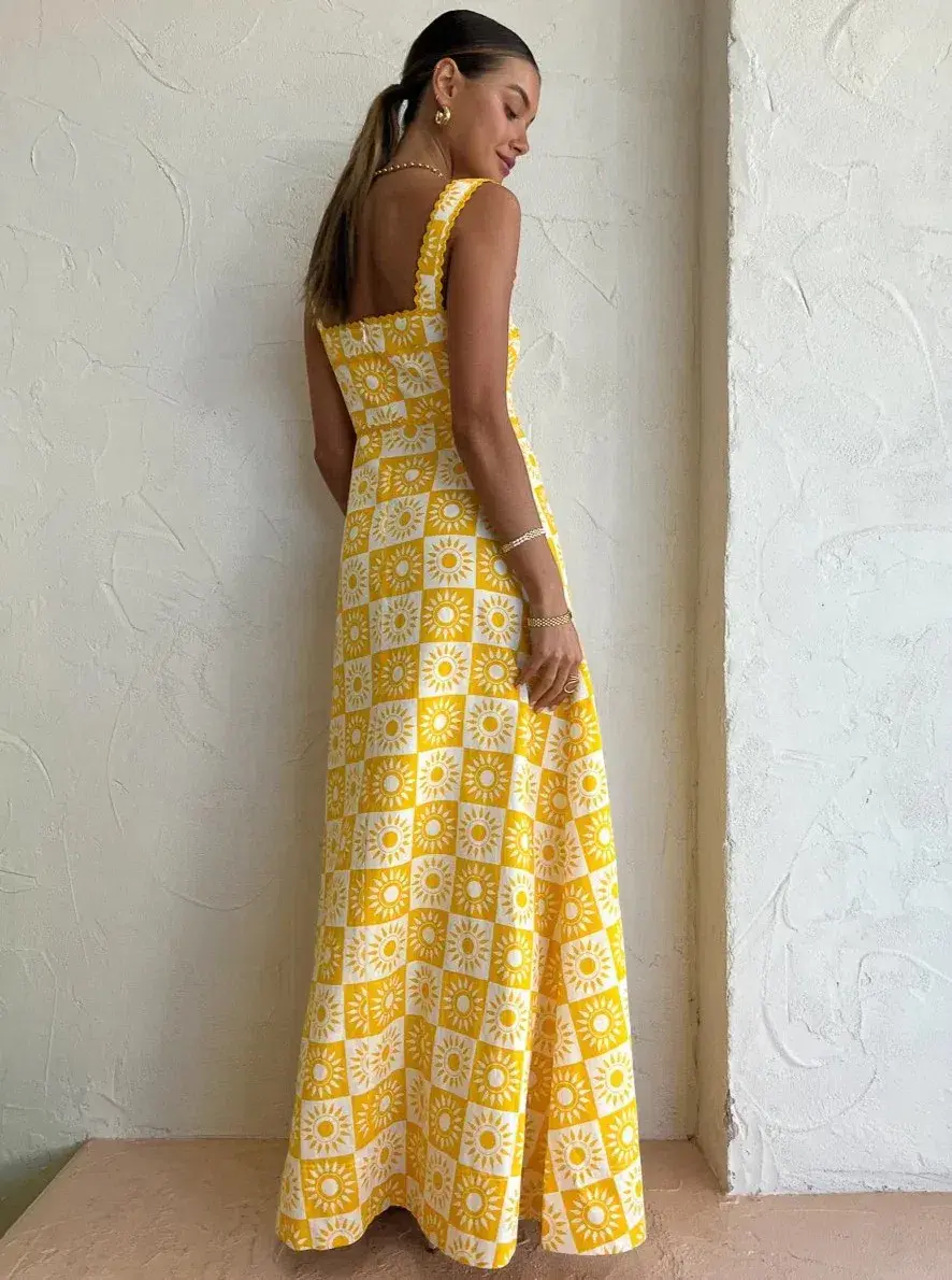 By Nicola | Goldie Maxi Dress | Yellow | Size 10 for rent on The Volte - main image