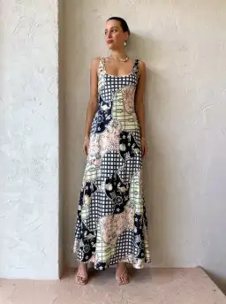 By Nicola Beneath The Stars Slip Dress in Geo Print Size 12 for rent on The Volte - image 1