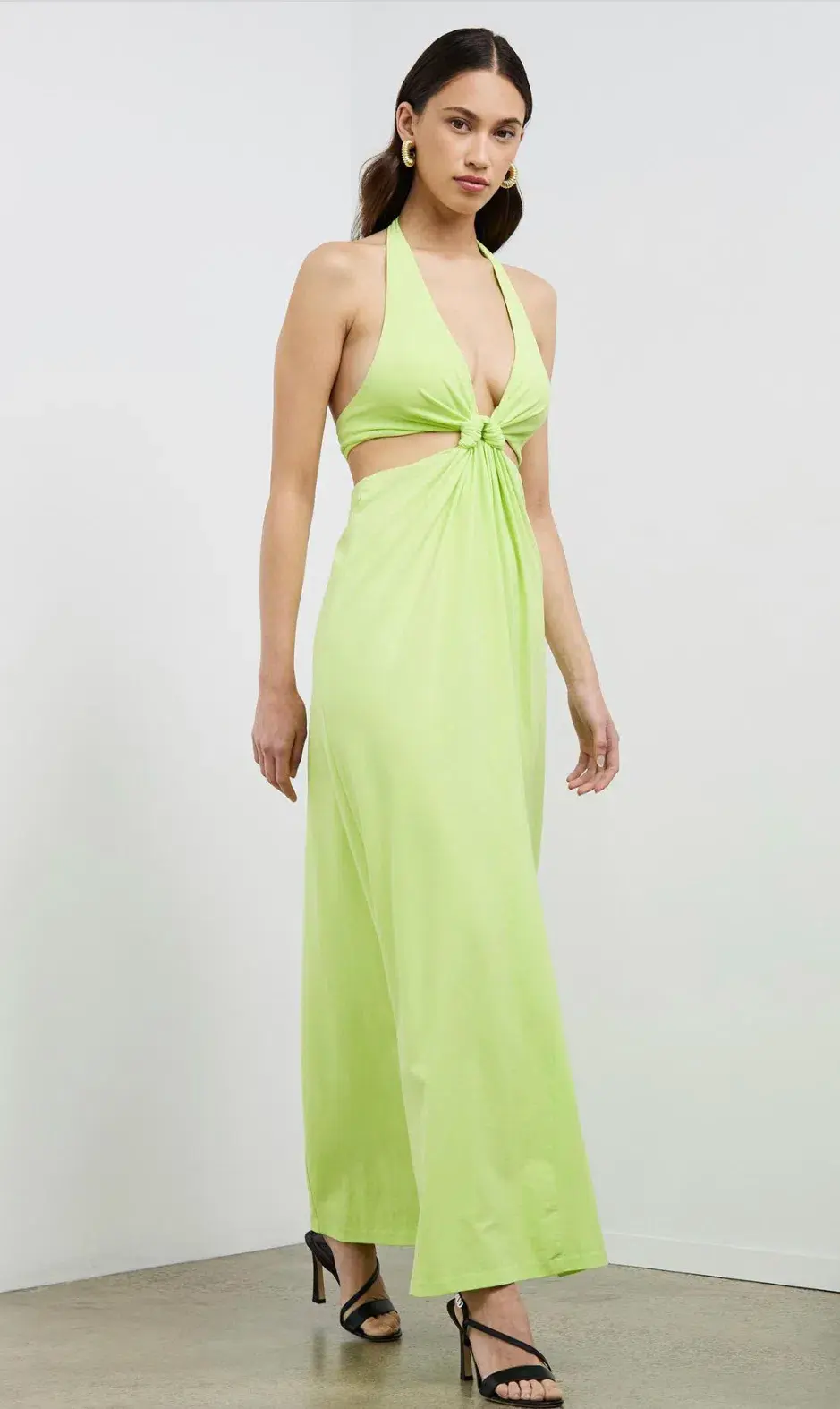 Camilla And Marc Zandar Cut Out Halter Dress In Apple Sorbet Au Size 12 for rent on The Volte - main image