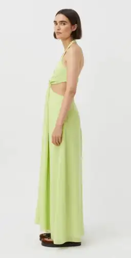 Camilla And Marc Zandar Cut Out Halter Dress In Apple Sorbet Au Size 12 for rent on The Volte - image 2