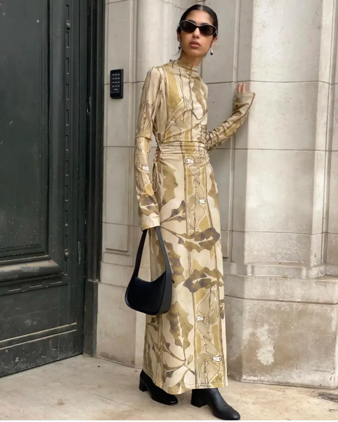 Camilla and Marc Khya Printed Midi Dress Size 8 for rent on The Volte - main image