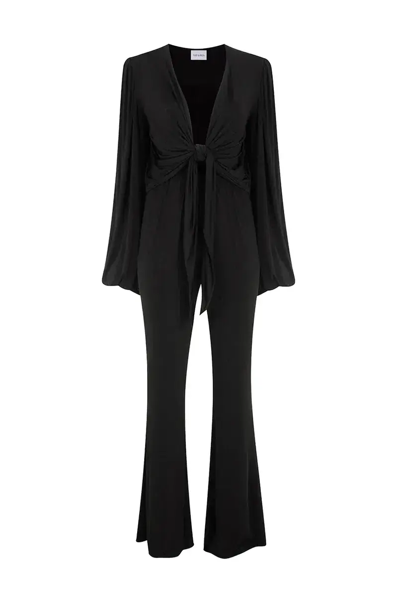 Rat & Boa Clementine Jumpsuit Black Size XS/AU 6 for rent on The Volte - main image