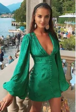 Rat & Boa Isabella Dress Green Size 8 for rent on The Volte - image 4