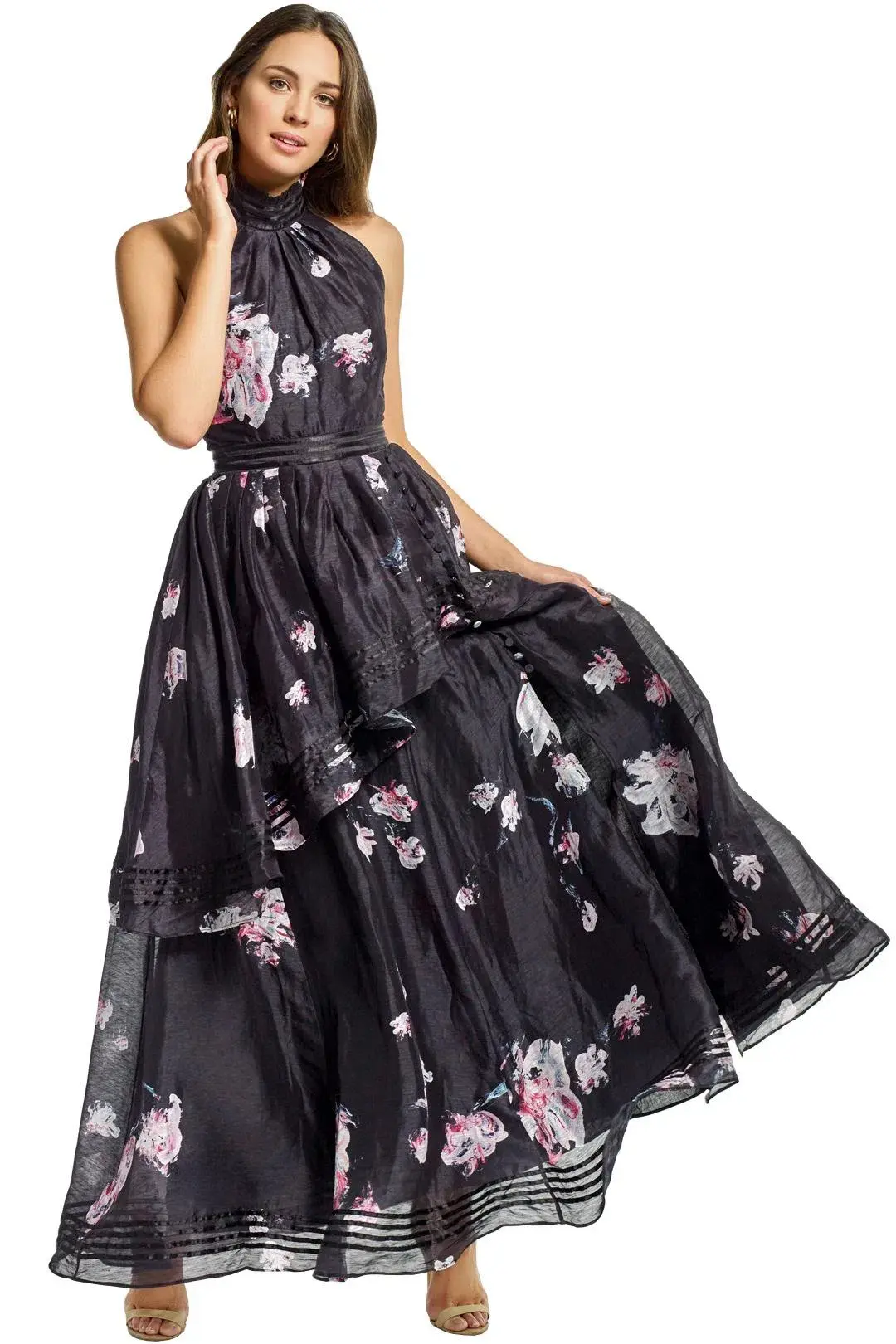 Aje Sienna Maxi Dress Floral Size 10 for rent on The Volte - main image