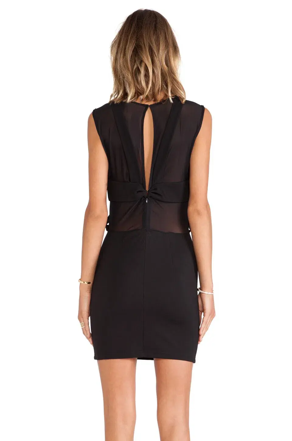 Maurie & Eve Any Minute Mini Dress in Shadow Black Size 8 for rent on The Volte - main image