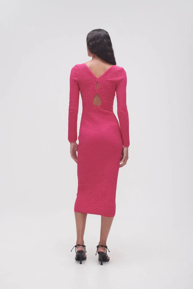 Aje Echo Bubble Body Dress Pink Size XXS/AU 4 for rent on The Volte - main image