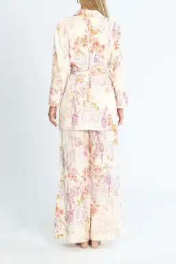 Ministry of Style Joyful Blooms Blazer and Pant Set Multi Print White Size 12 for rent on The Volte - image 3