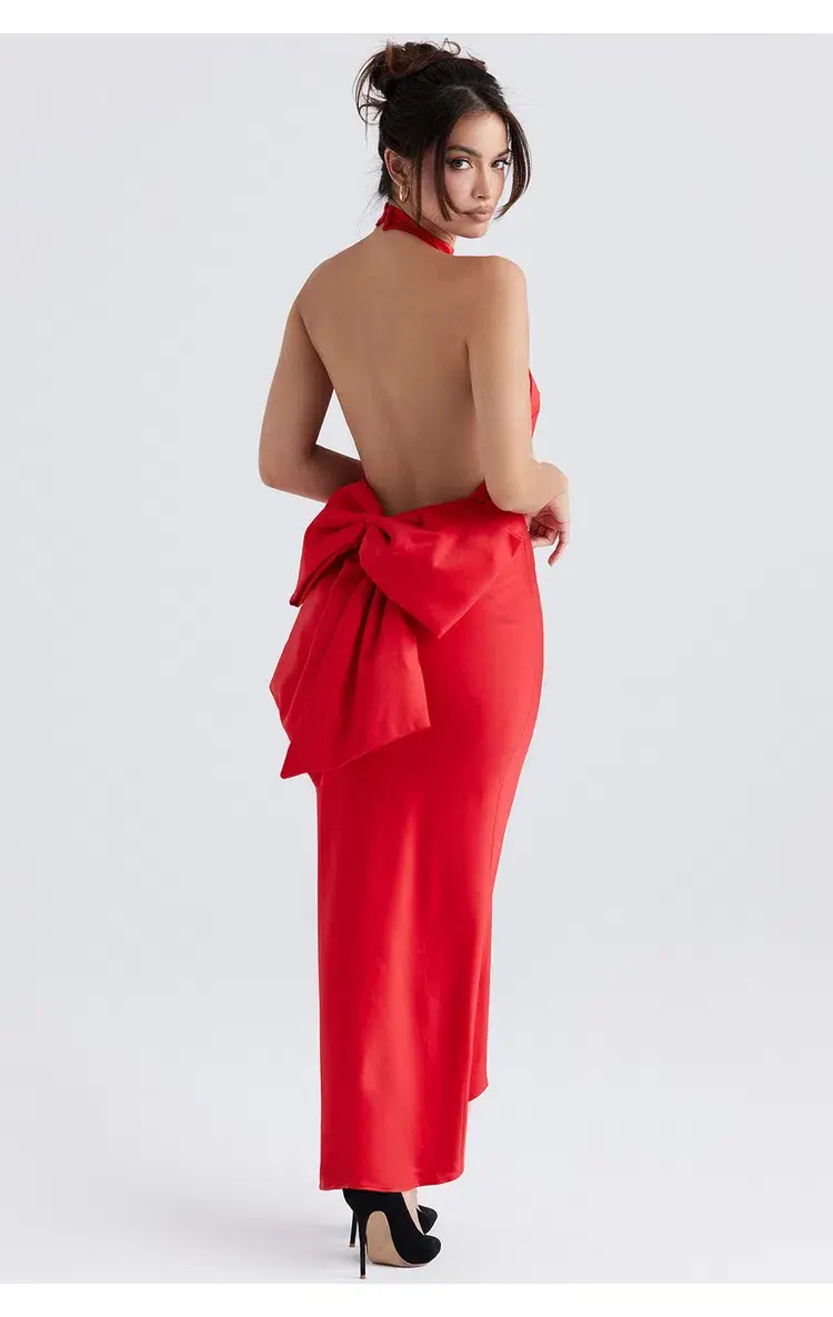 House of CB Ilaria Maxi Dress Red Size XS / AU 6 for rent on The Volte - main image