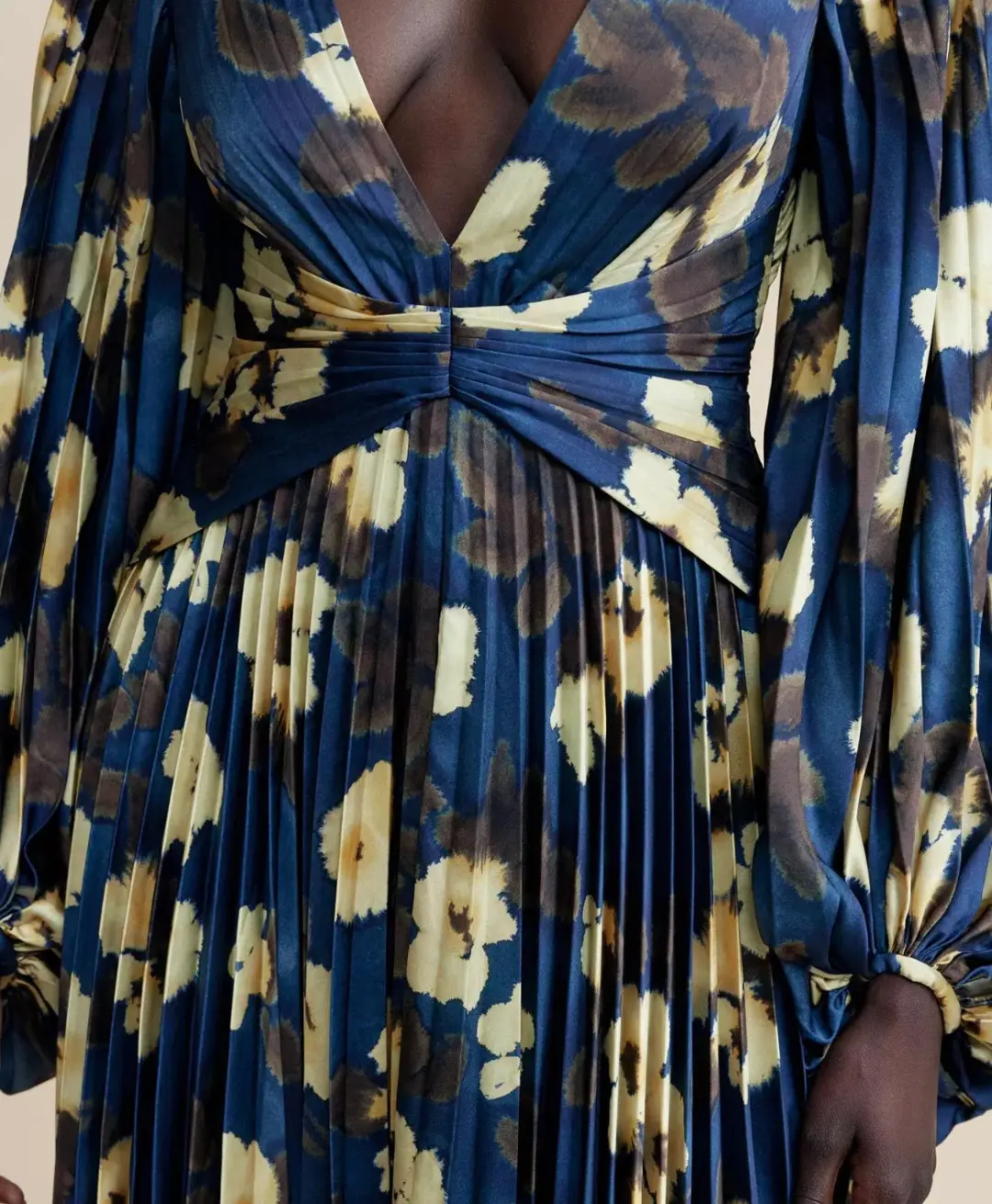 Acler Palms Dress Navy Blue Size AU 6 for rent on The Volte - main image