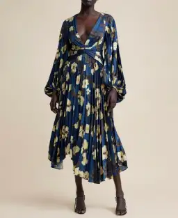 Acler Palms Dress Navy Blue Size AU 6 for rent on The Volte - image 5