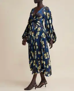 Acler Palms Dress Navy Blue Size AU 6 for rent on The Volte - image 3