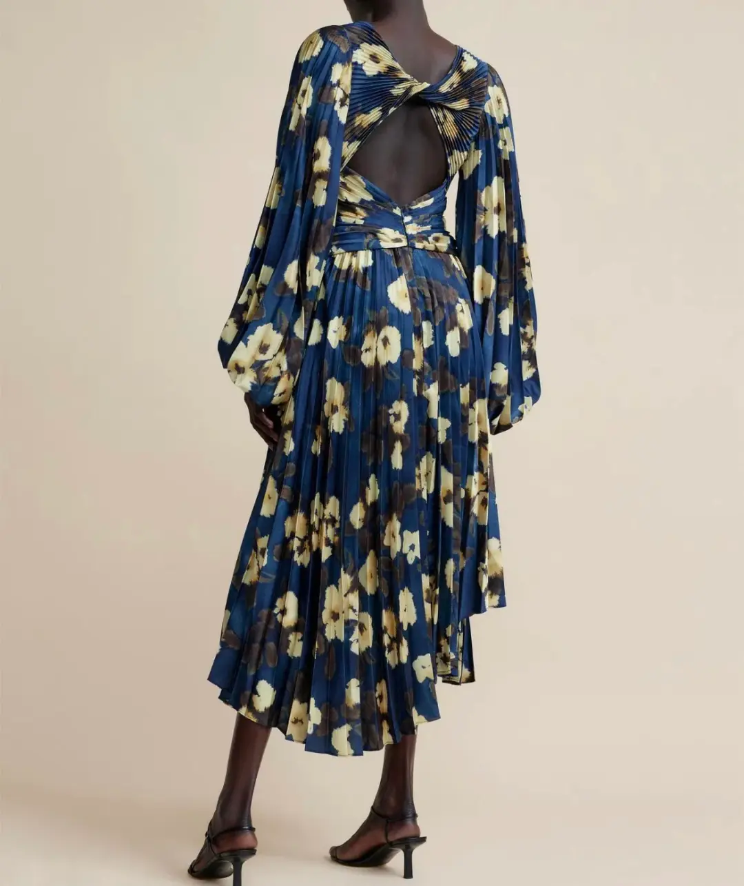 Acler Palms Dress Navy Blue Size AU 6 for rent on The Volte - main image