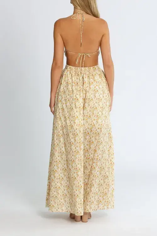 Significant Other Cara Dress Print Yellow Size 8 - Image 3