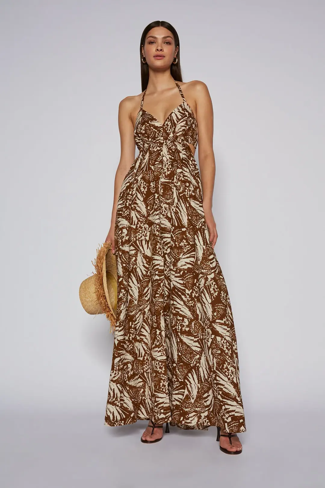 Scanlan Theodore Butterfly Dragon Dress Chocolate Size 10 for rent on The Volte - main image