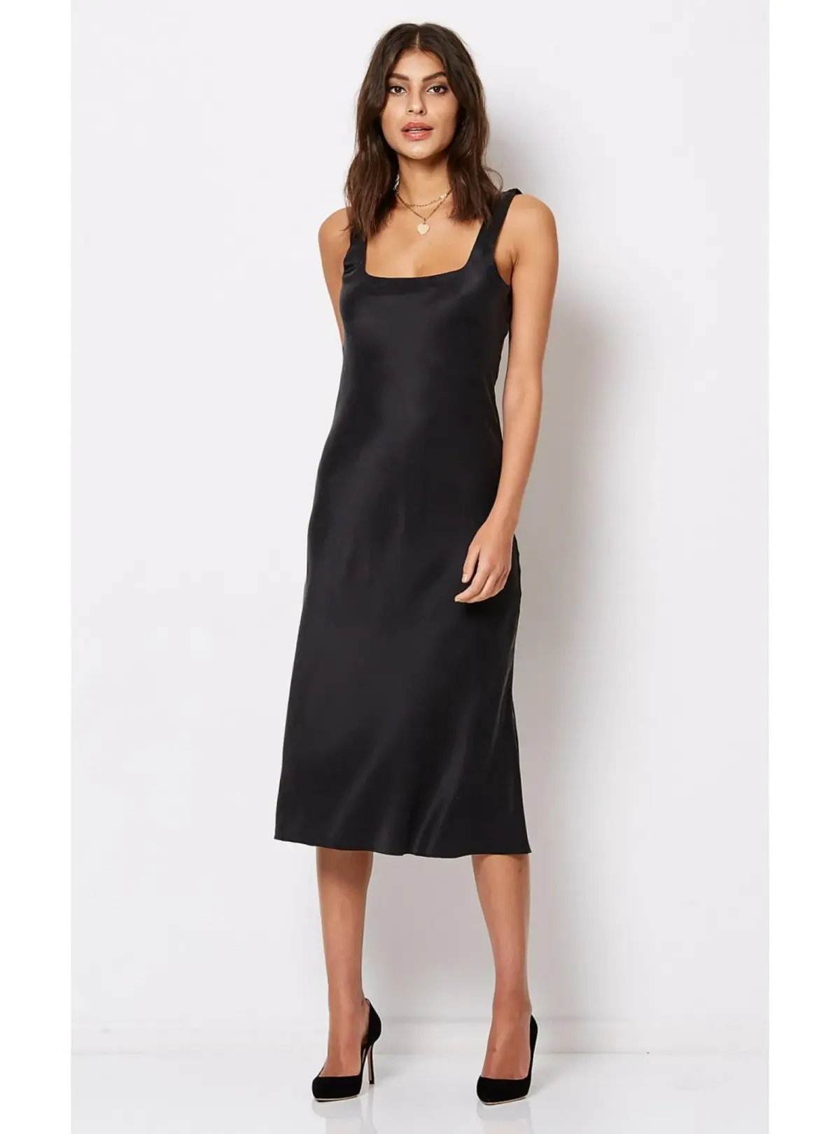 Bec & Bridge Linda Bias Midi Dress Black Size AU 10 - Image 1