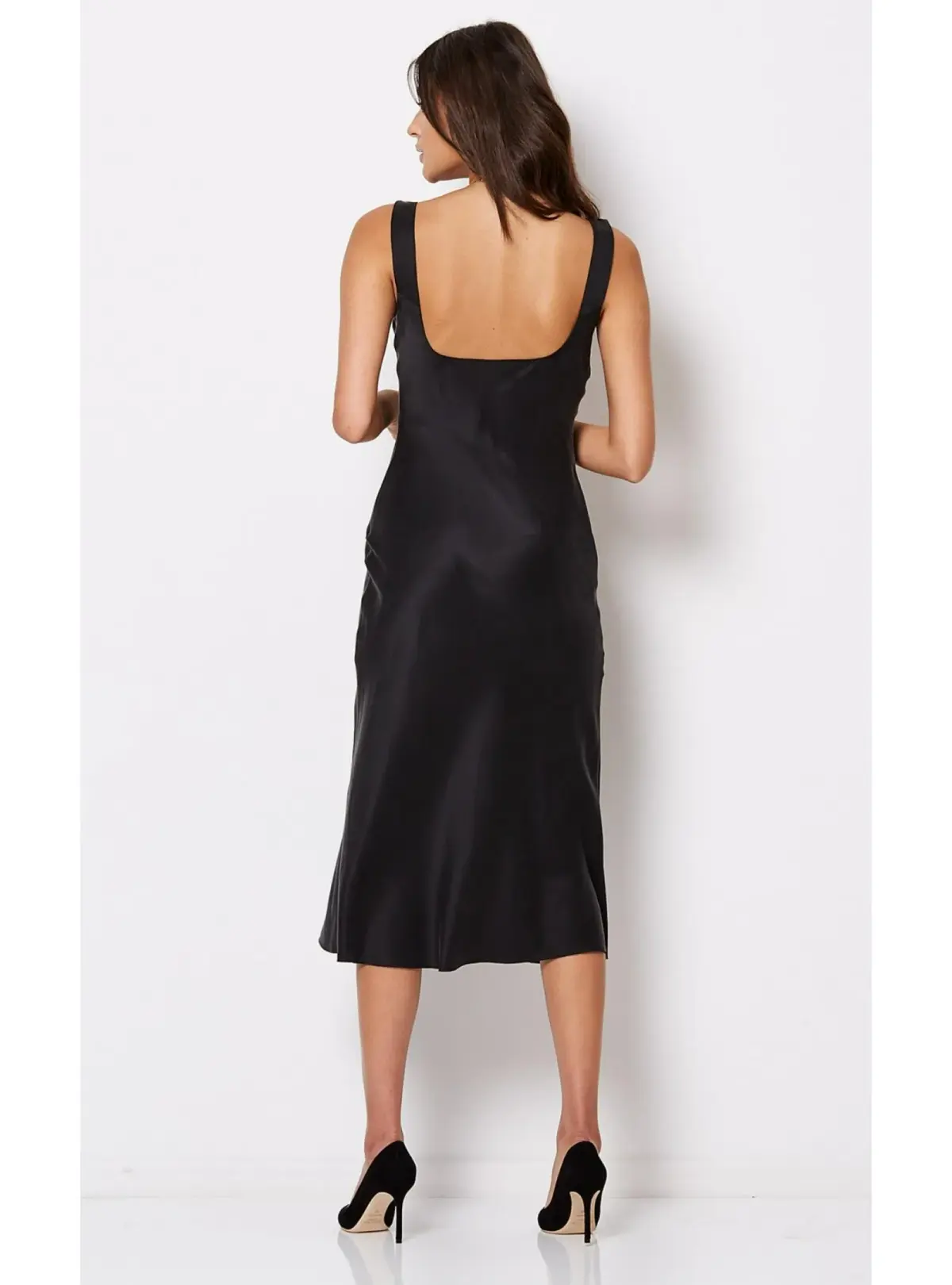 Bec & Bridge Linda Bias Midi Dress Black Size AU 10 - Image 3