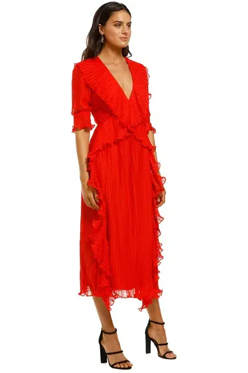 Talulah Sweet Sugar Midi Dress Red Size 12 - Image 2