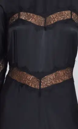 Bec & Bridge Spencer Lace Long Sleeve Maxi Dress in Black Size 6 / XS for rent on The Volte - image 4