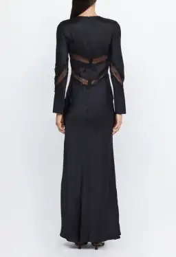 Bec & Bridge Spencer Lace Long Sleeve Maxi Dress in Black Size 6 / XS for rent on The Volte - image 3