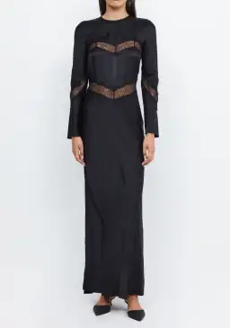 Bec & Bridge Spencer Lace Long Sleeve Maxi Dress in Black Size 6 / XS for rent on The Volte - image 5