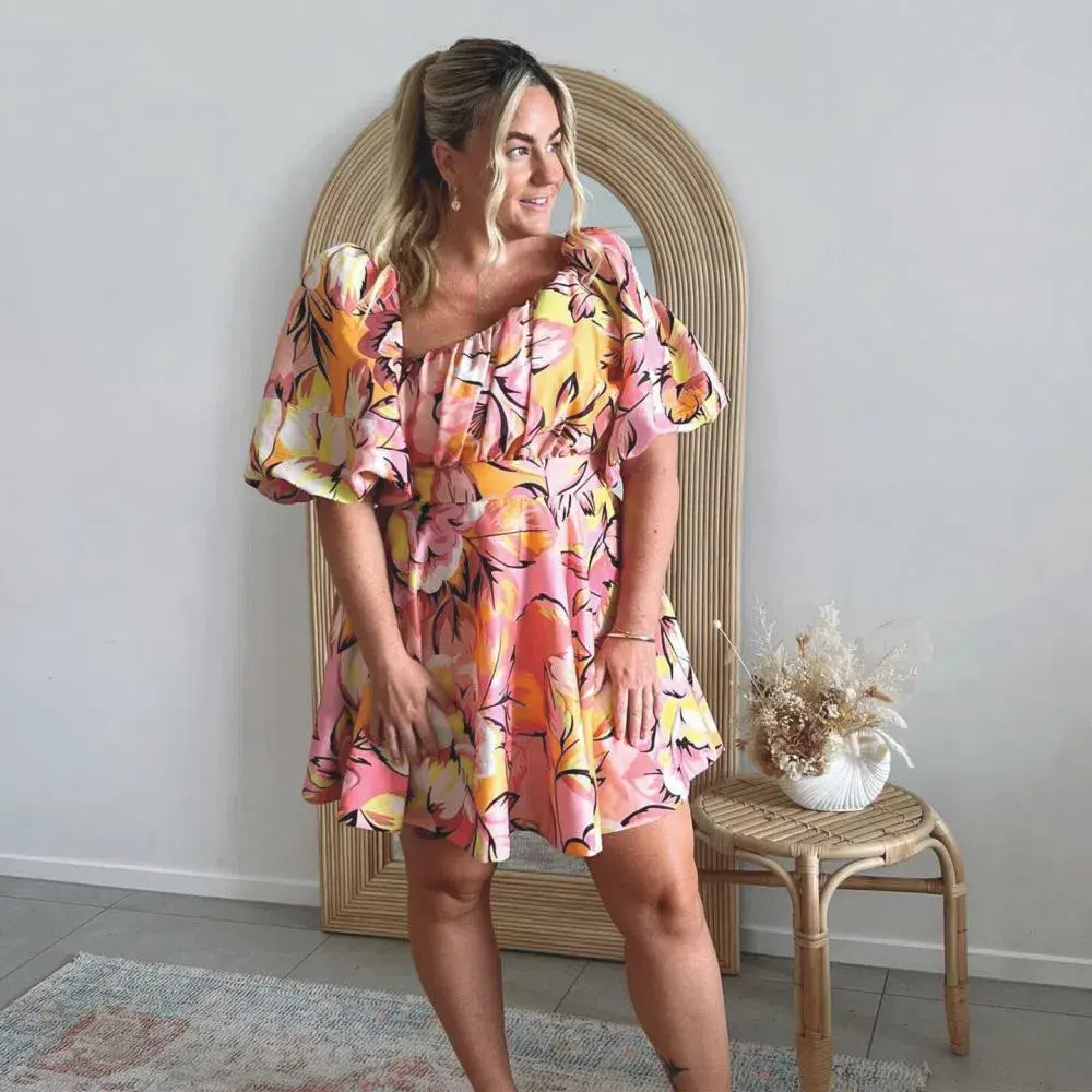 Sheike Copacabana Mini Dress Multi Size 14 for rent on The Volte - main image