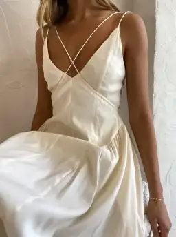 Camilla And Marc Antelao Dress in Cream Size 10 for rent on The Volte - image 2