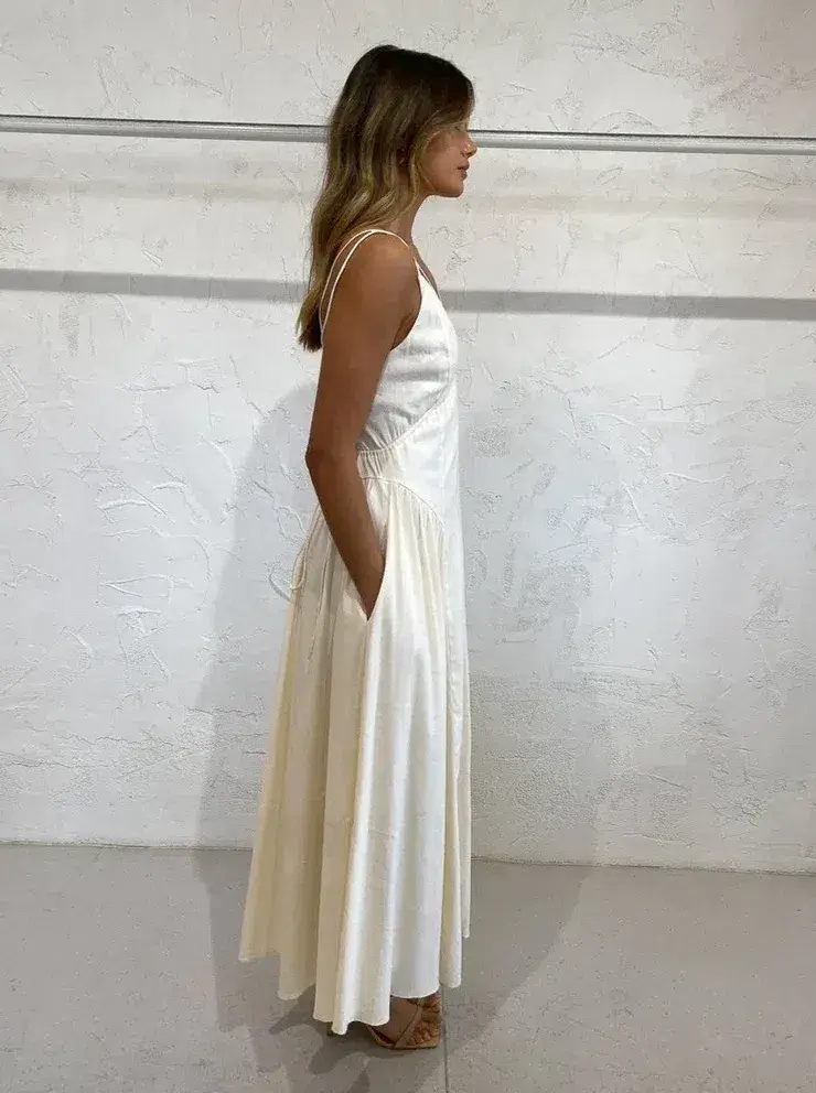 Camilla And Marc Antelao Dress in Cream Size 10 for rent on The Volte - main image